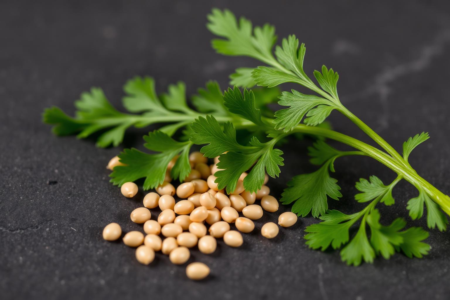 Coriander seeds prepared for export sourcing